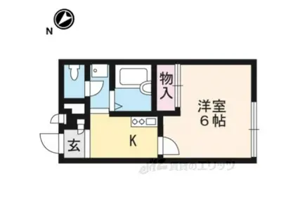 レオパレス清水(1K/2階)の間取り写真