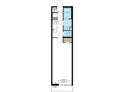 リブリ・マランドみのり台(1K/1階)の間取り写真