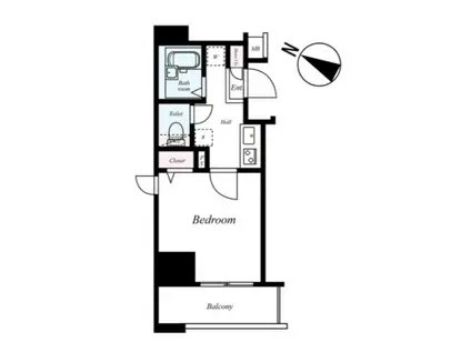 メインステージ白山(1K/3階)の間取り写真