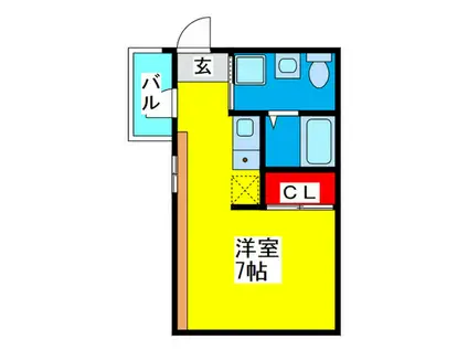 JJ COURT 市岡元町(ワンルーム/7階)の間取り写真
