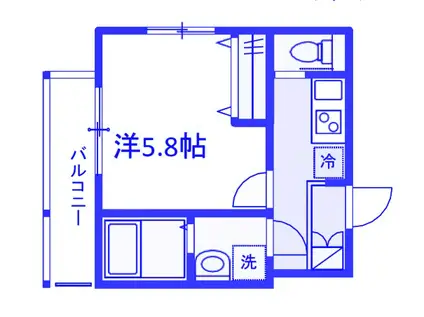 メルディア大宮桜木町I(1K/3階)の間取り写真