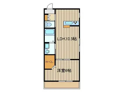 RAFFINE大山(1LDK/3階)の間取り写真