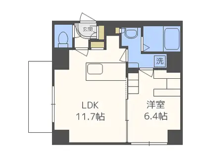 TROIS 2ND(1LDK/5階)の間取り写真