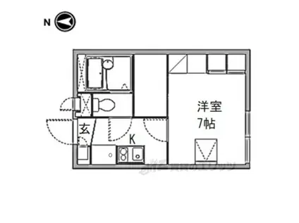 レオパレスシプレ2(1K/2階)の間取り写真
