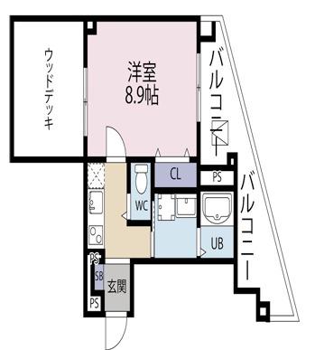 MANO MANSION(1K/6階)の間取り写真