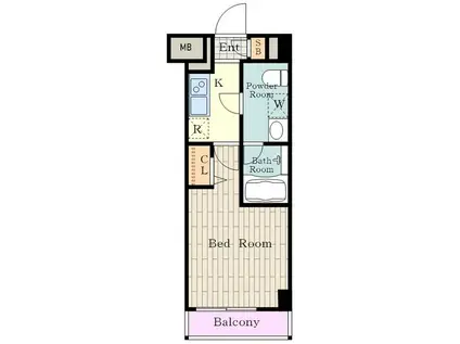 メインステージ立川IV(1K/6階)の間取り写真