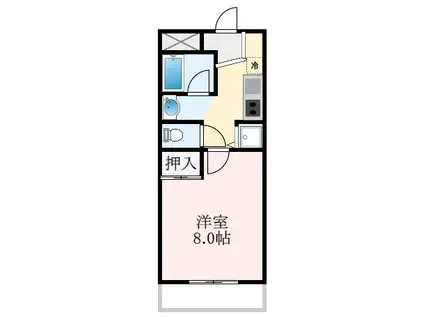 ソフィアコート(1K/4階)の間取り写真