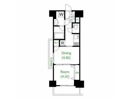 日神デュオステージ蔵前NEXT(2DK/2階)の間取り写真