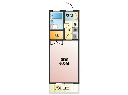 三浦パーク(1K/1階)の間取り写真
