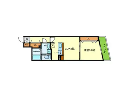 パウゼ伏見STA(1LDK/5階)の間取り写真