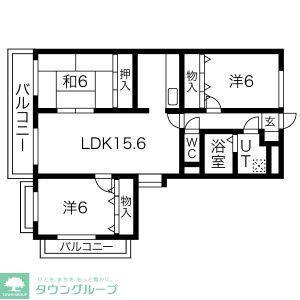 アメニティライフ小笹(3LDK/4階)の間取り写真