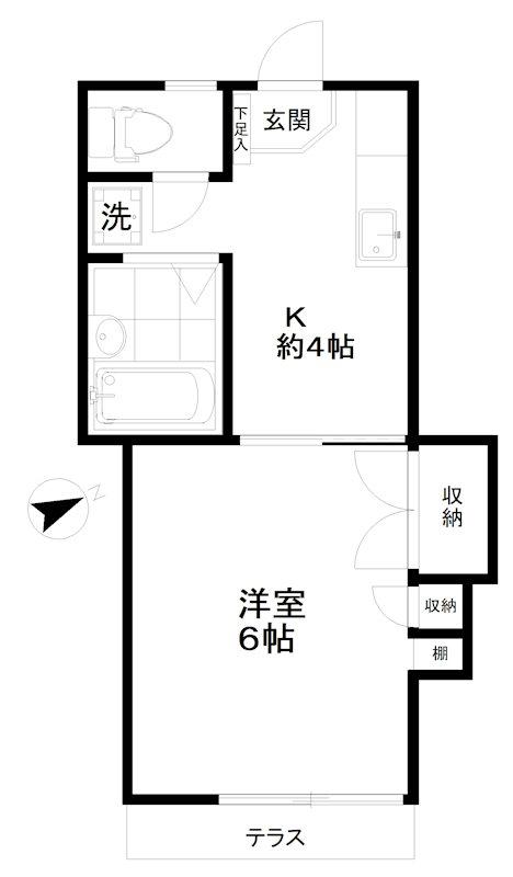 ビスタ・メサ吉祥寺(1K/1階)の間取り写真