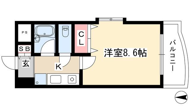 シティライフ本郷(1K/3階)の間取り写真