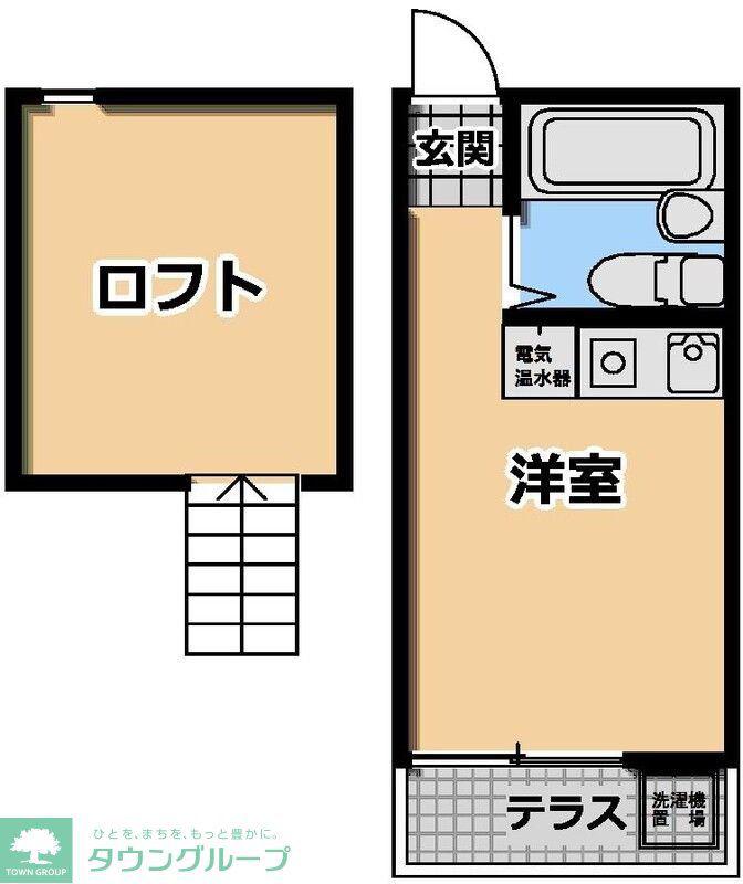 グランビュー岸根(ワンルーム/1階)の間取り写真