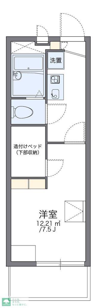 レオパレスアットホーム(1K/3階)の間取り写真