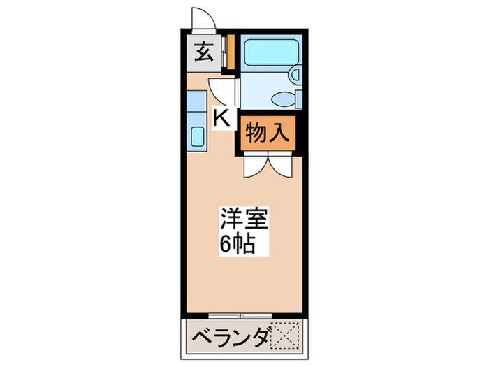NT向原コーポ2(1K/3階)の間取り写真