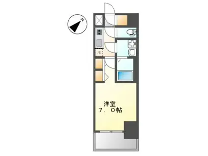 S-RESIDENCE名古屋菊井ALINE(1K/13階)の間取り写真