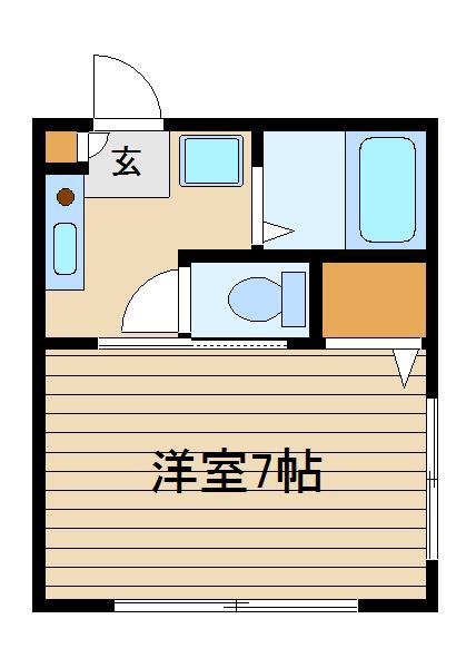 ハウズゲラルデ(1K/1階)の間取り写真