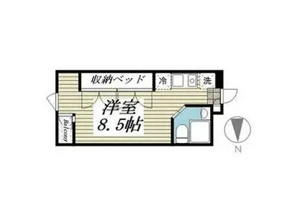 ラ・パルフェ・ド・シャリテ(ワンルーム/2階)の間取り写真