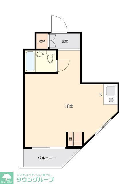 ONE ROOF FLAT NISHIWASEDA(ワンルーム/10階)の間取り写真