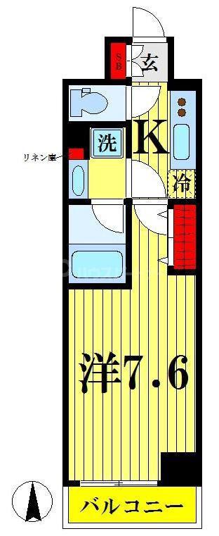 スカイコート押上第3(1K/5階)の間取り写真