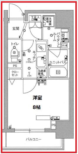 スカイコートトーキョースカイツリー(1K/10階)の間取り写真