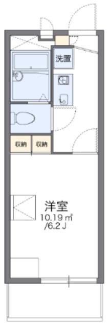 レオパレスメイフラワー(1K/1階)の間取り写真