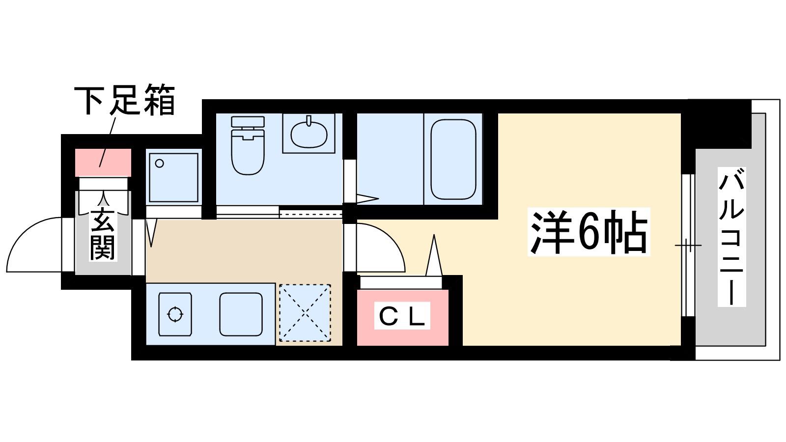 エスリード新大阪ノース(1K/3階)の間取り写真