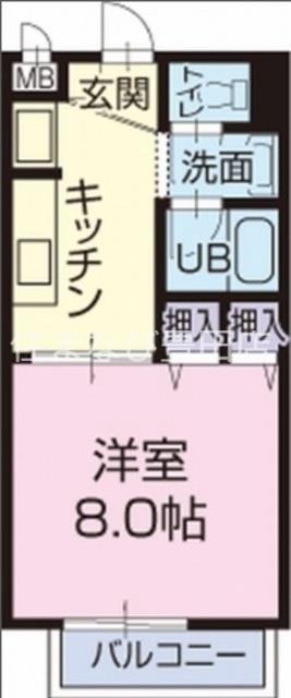 SURPLUS ONE DREAM(1K/2階)の間取り写真