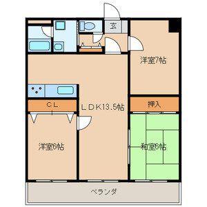 パストラール(3LDK/4階)の間取り写真