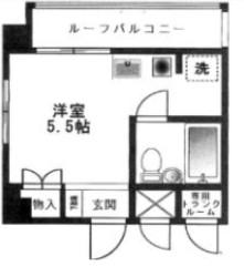 アーバンヒルズ西川口(ワンルーム/6階)の間取り写真