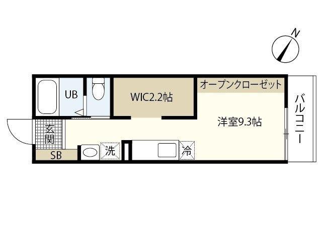 GRACE西栄 ANNEX(ワンルーム/3階)の間取り写真