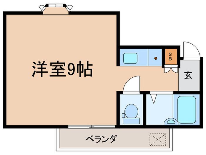 丸勝甲子園ビル(ワンルーム/3階)の間取り写真