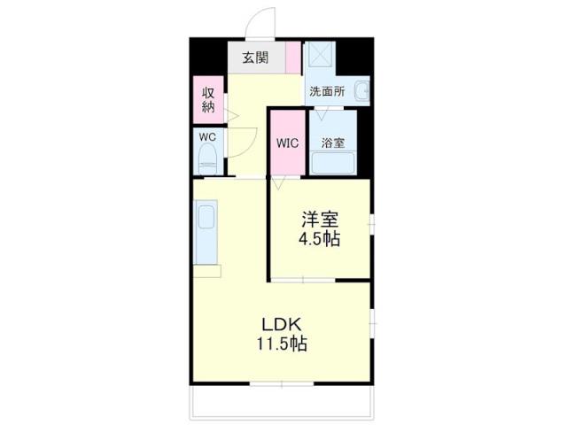 ルーチェ(1LDK/5階)の間取り写真