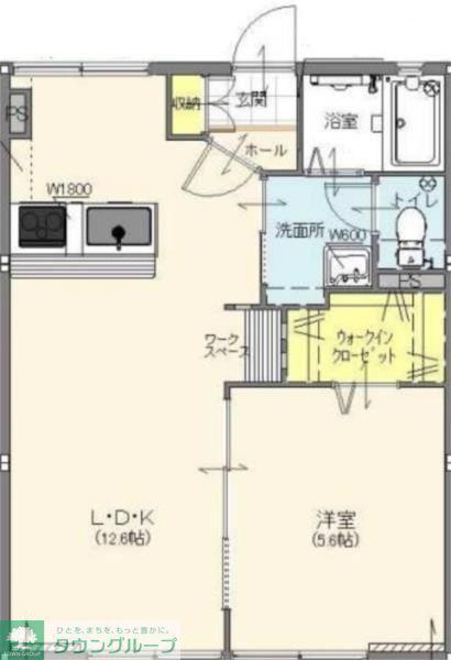 シティハイムYSK I(1LDK/1階)の間取り写真