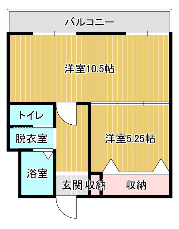 中島マンション(1LDK/4階)の間取り写真