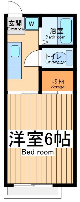 メゾン文京(1K/1階)の間取り写真