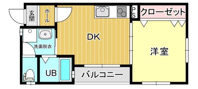 にゃんこハイツ(1DK/2階)の間取り写真