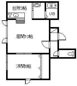 WITHCOURT 1条通1ST(1LDK/1階)の間取り写真