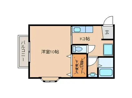 さくらAP-G(1K/1階)の間取り写真