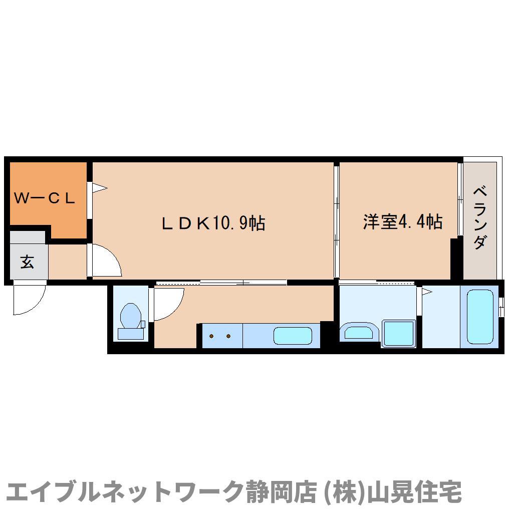 ロイヤル千代田(1LDK/2階)の間取り写真