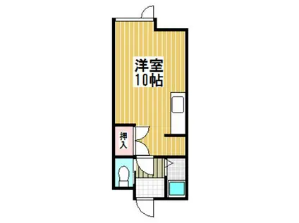 ハイツ桂(ワンルーム/1階)の間取り写真