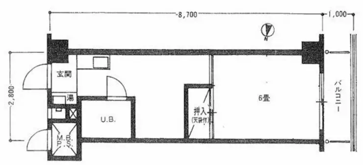 新宿セントビラ永谷 3階階 間取り