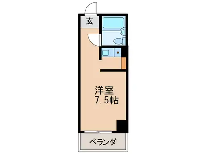 ラフィネ新栄(ワンルーム/11階)の間取り写真
