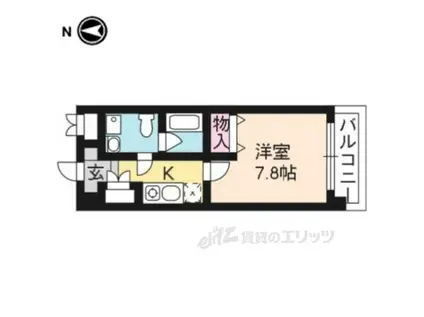 ANYTIME(1K/1階)の間取り写真