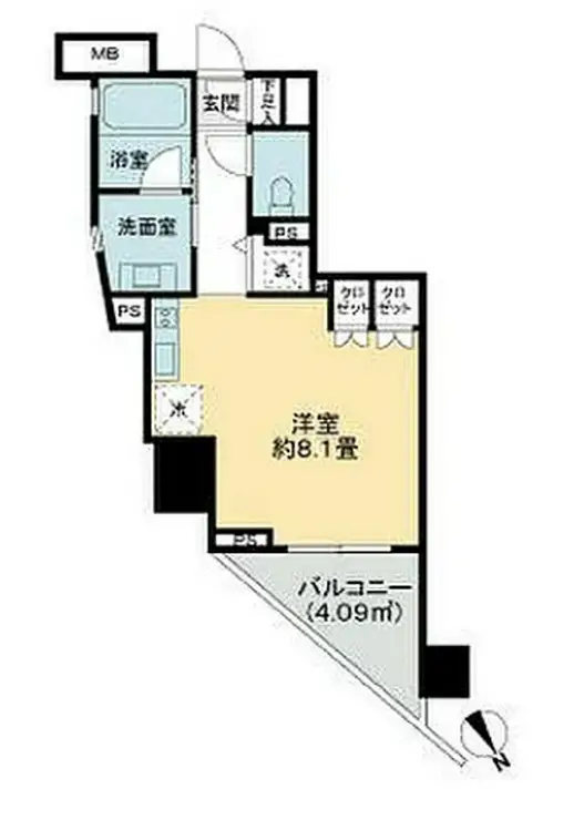 ラ・コスタ新宿余丁町 7階階 間取り