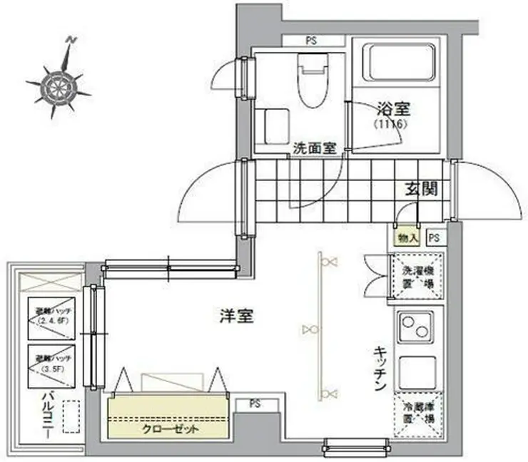 FORTIS池上 5階階 間取り