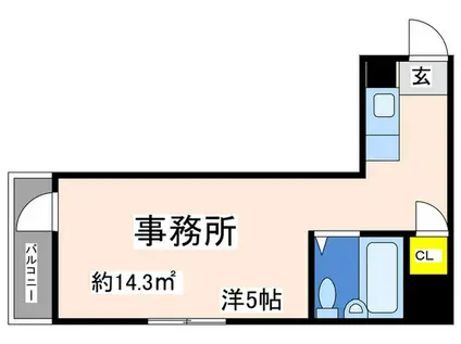 アーバンヒル元町(ワンルーム/4階)の間取り写真