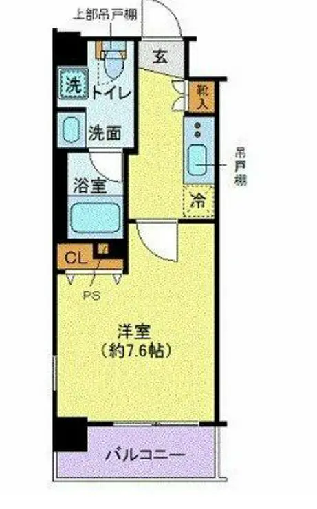 クレイシア芝浦ウォーターフロント 8階階 間取り