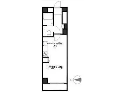 コーストワン(ワンルーム/6階)の間取り写真